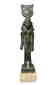 Important Egyptian bronze figure of Khonsu, Late Period