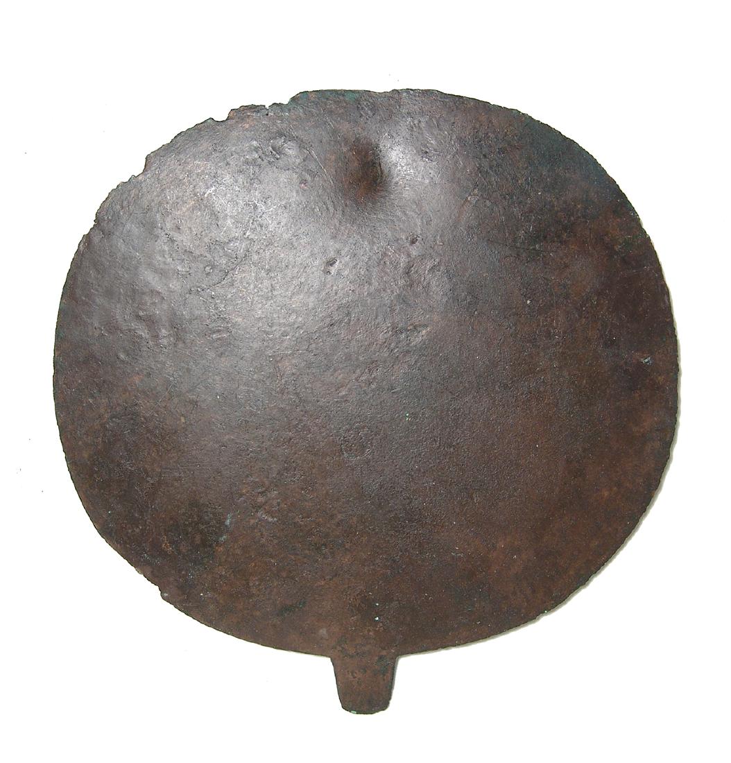An Egyptian copper mirror, 1st Intermediate Period (1 of 2)
