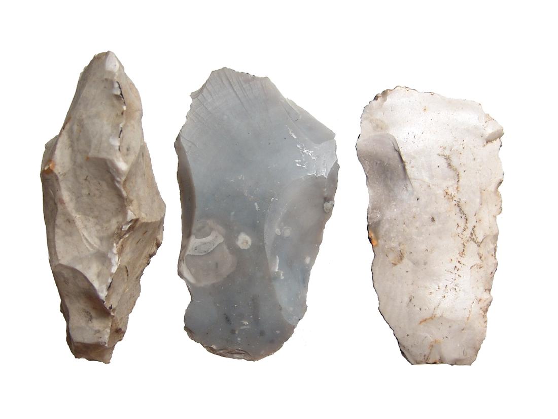 A group of 3 Neolithic stone tools, Northern Europe (1 of 2)