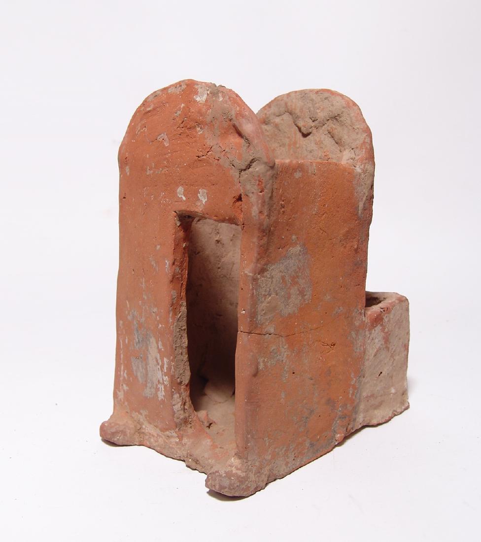 A ceramic Egyptian model of house or other building (1 of 5)