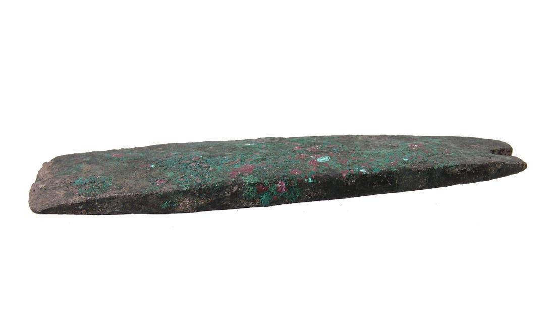 A nice Bronze Age copper flat-bladed axe head (1 of 3)