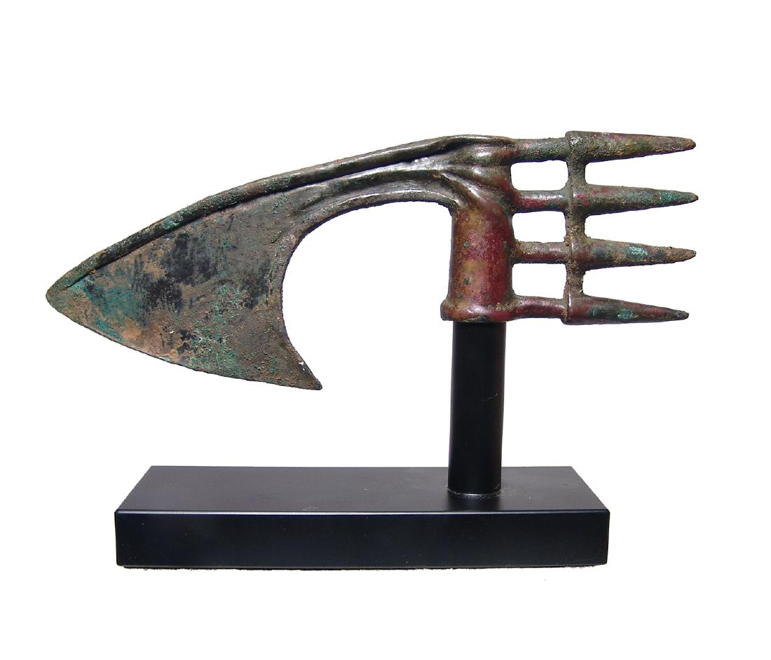 A very nice Near Eastern bronze axe head (1 of 2)