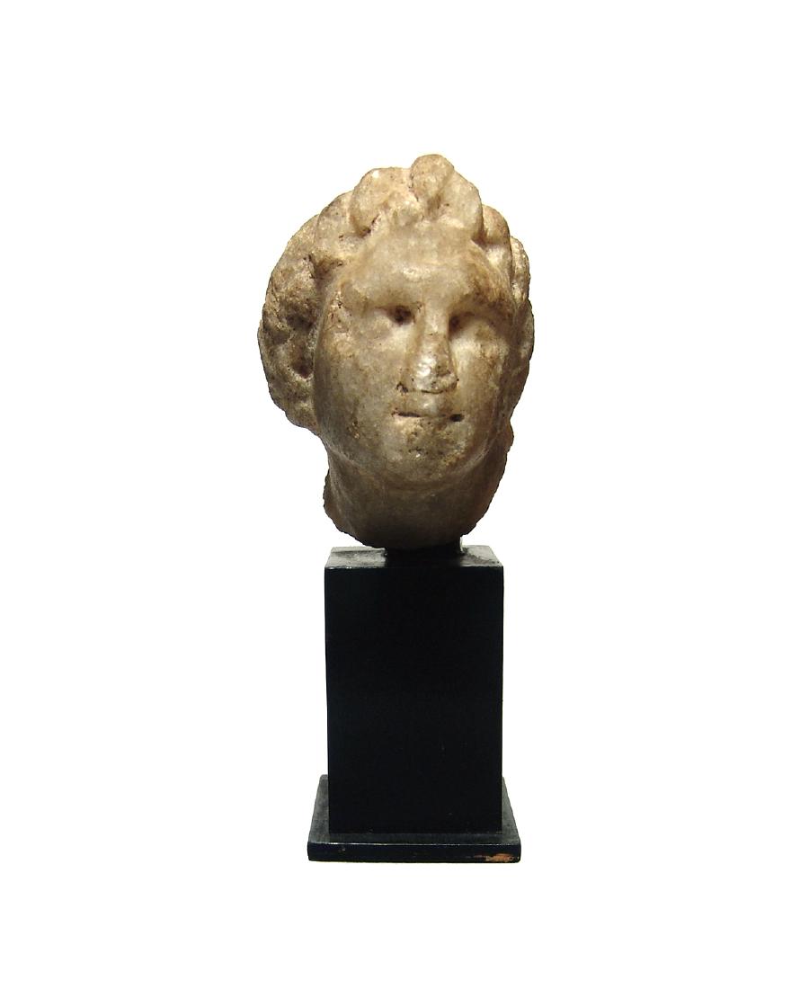 A Roman marble head of a young man (1 of 4)