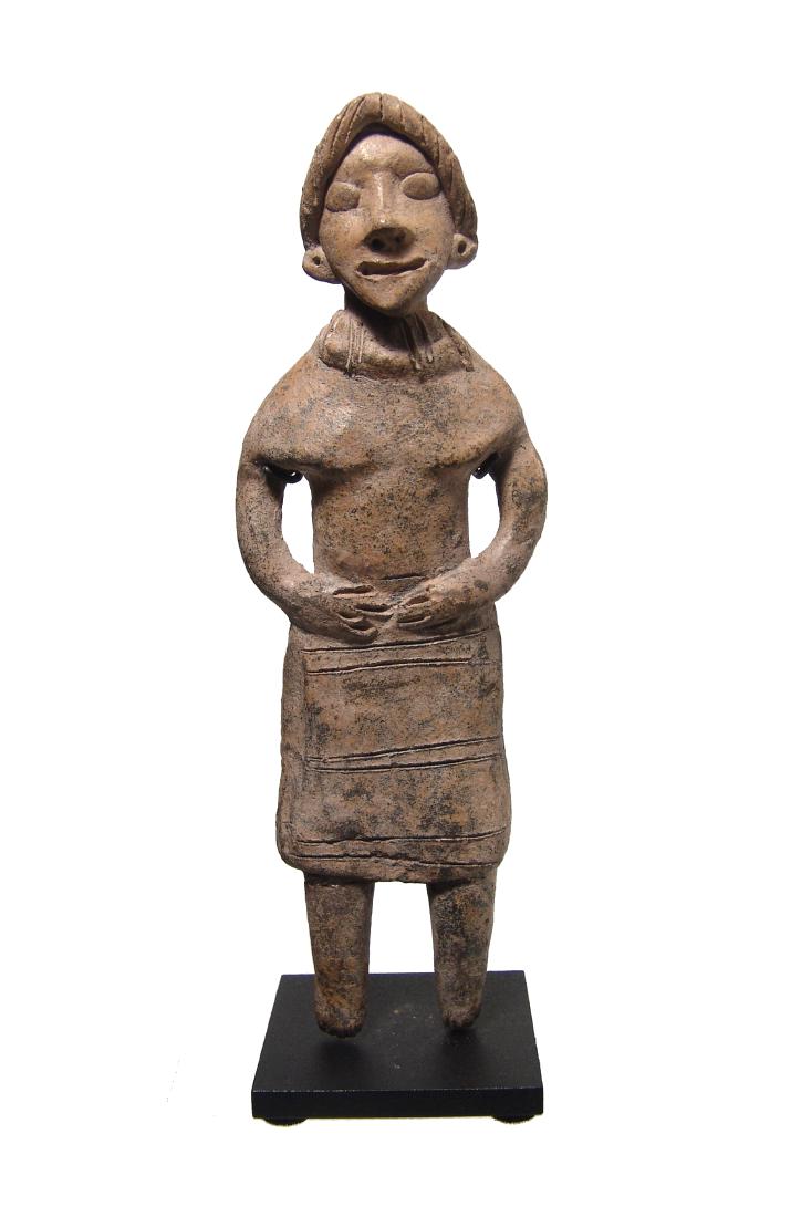 A very nice Colima 'Autlan' standing female figure (1 of 3)