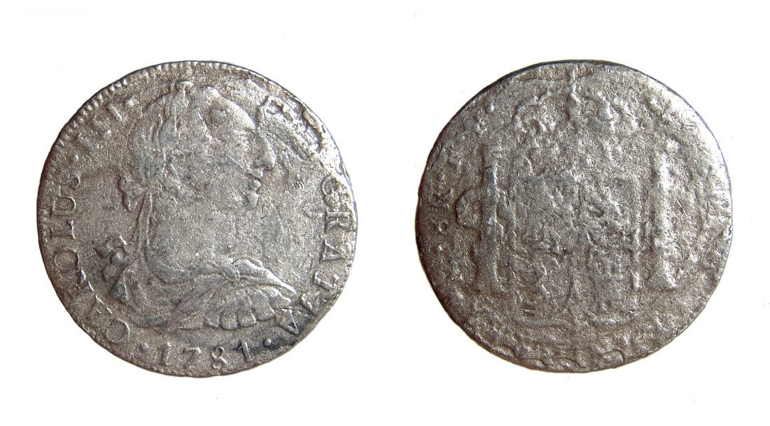 Shipwreck treasure coin From the wreck of El Cazador: A shipwreck treasure coin from the wreck of El Cazador, the Spanish galleon sunk in 1784 off the coast of New Orleans. Nice silver 8-reale ‘Piece of Eight’. America's first silver dollar, and the 