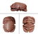 An Egyptian red steatite button scarab, Late Period