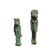 A pair of miniature Egyptian green faience amulets - 2