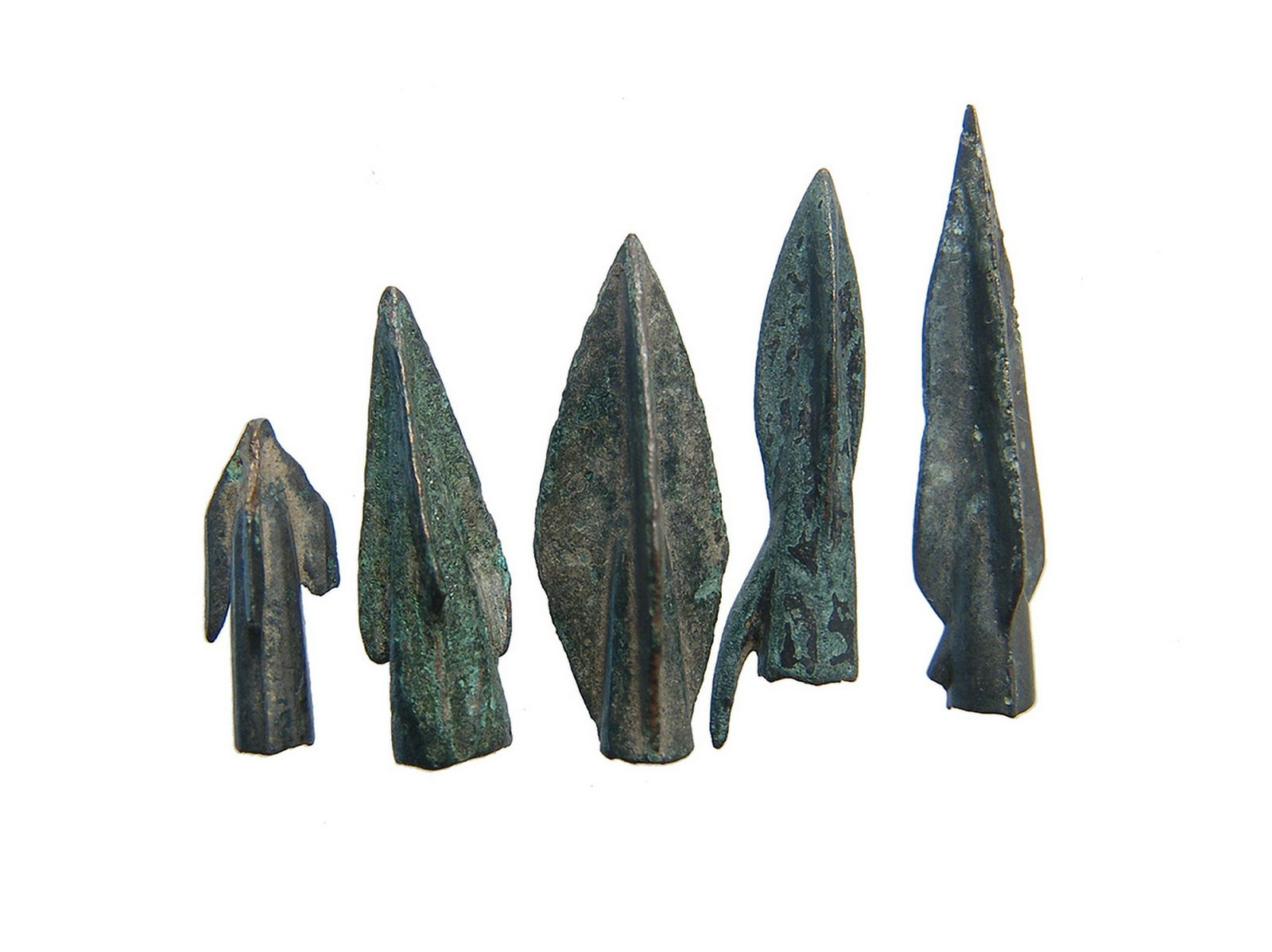 A group of Greek bronze arrowheads (1 of 1)