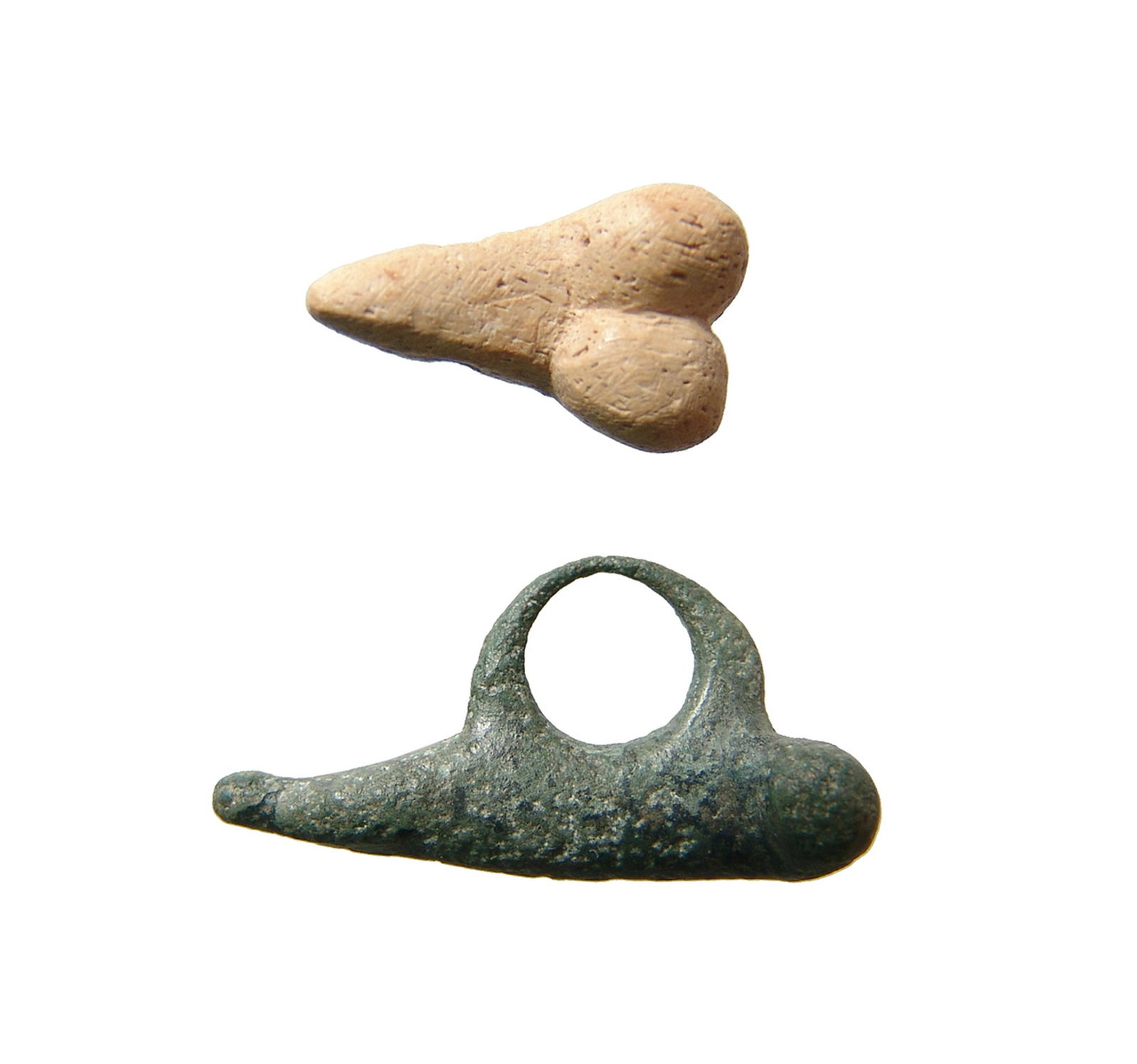 A pair of Roman phallic amulets (1 of 3)