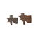 An attractive pair of stone Eye of Horus amulets - 2
