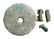 3 Egyptian faience items and Near Eastern bronze amulet - 2