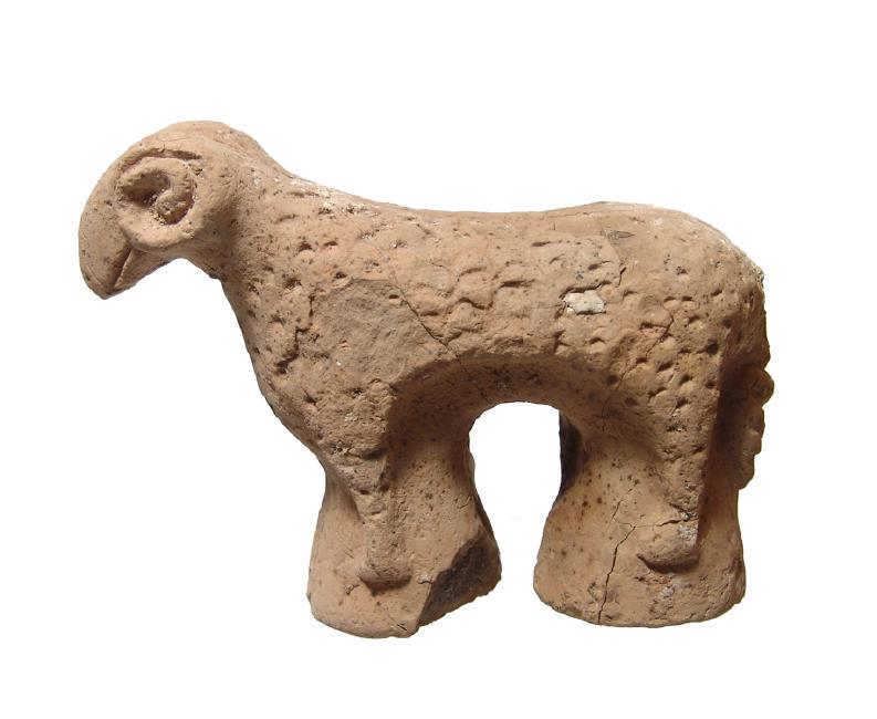 A Near Eastern terracotta figure of a ram (1 of 4)