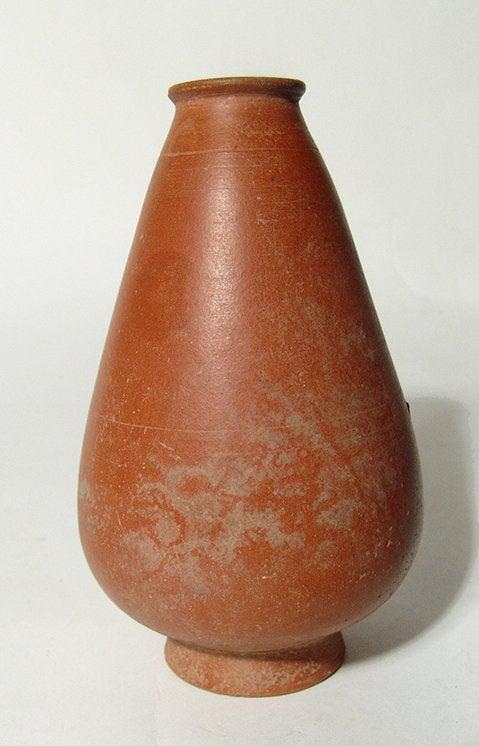 Roman North African orange-ware piriform footed vessel (1 of 3)