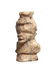 Romano-Egyptian bone amulet in form of a Nubian bust