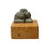 A nice Egyptian blue glazed faience amulet of a sow - 2