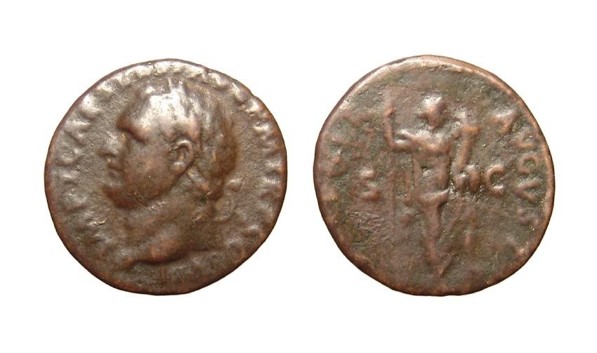 A nice Roman bronze coin of Emperor Titus (1 of 1)