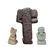 A lot of 3 Egyptian faience amulets, Late Period - 2