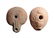 A pair of Egyptian frog lamps, Roman Egypt