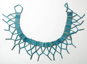 An attractive faience beaded collar, Late Period