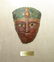 A nicely framed Egyptian painted mummy mask - 2