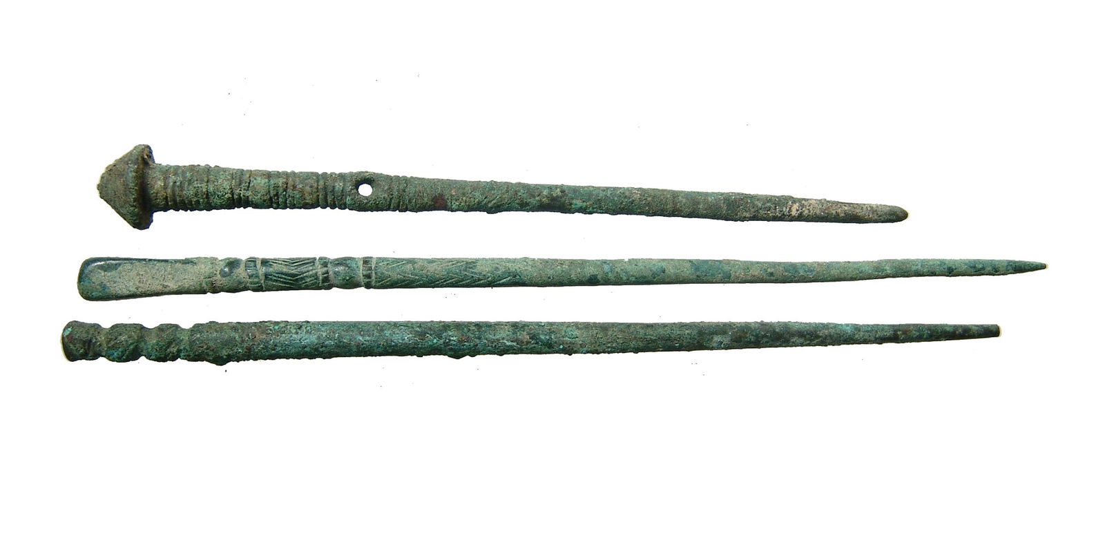 A trio of Near Eastern bronze clothing pin (1 of 2)