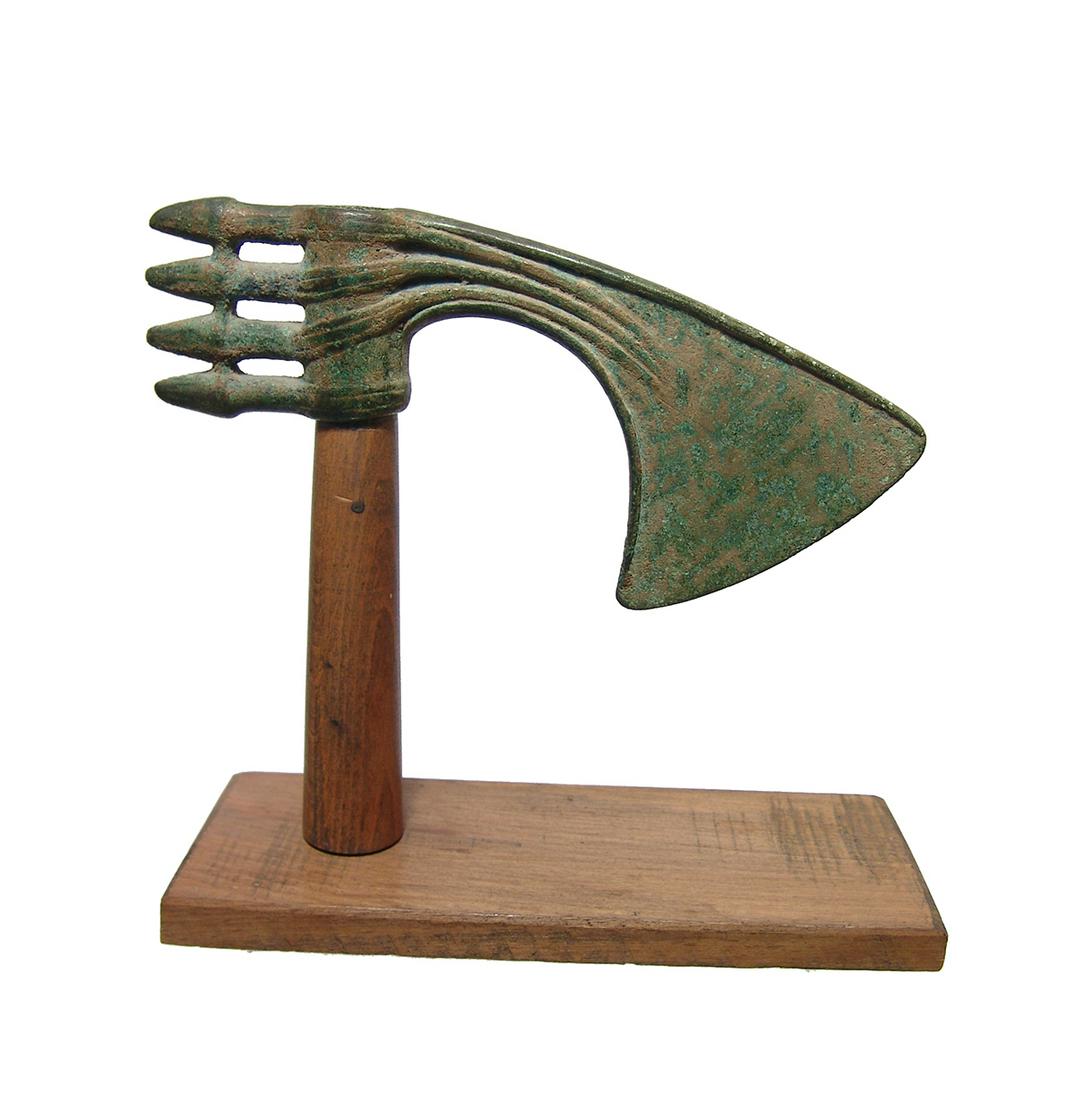 A very nice Near Eastern bronze axe head (1 of 3)