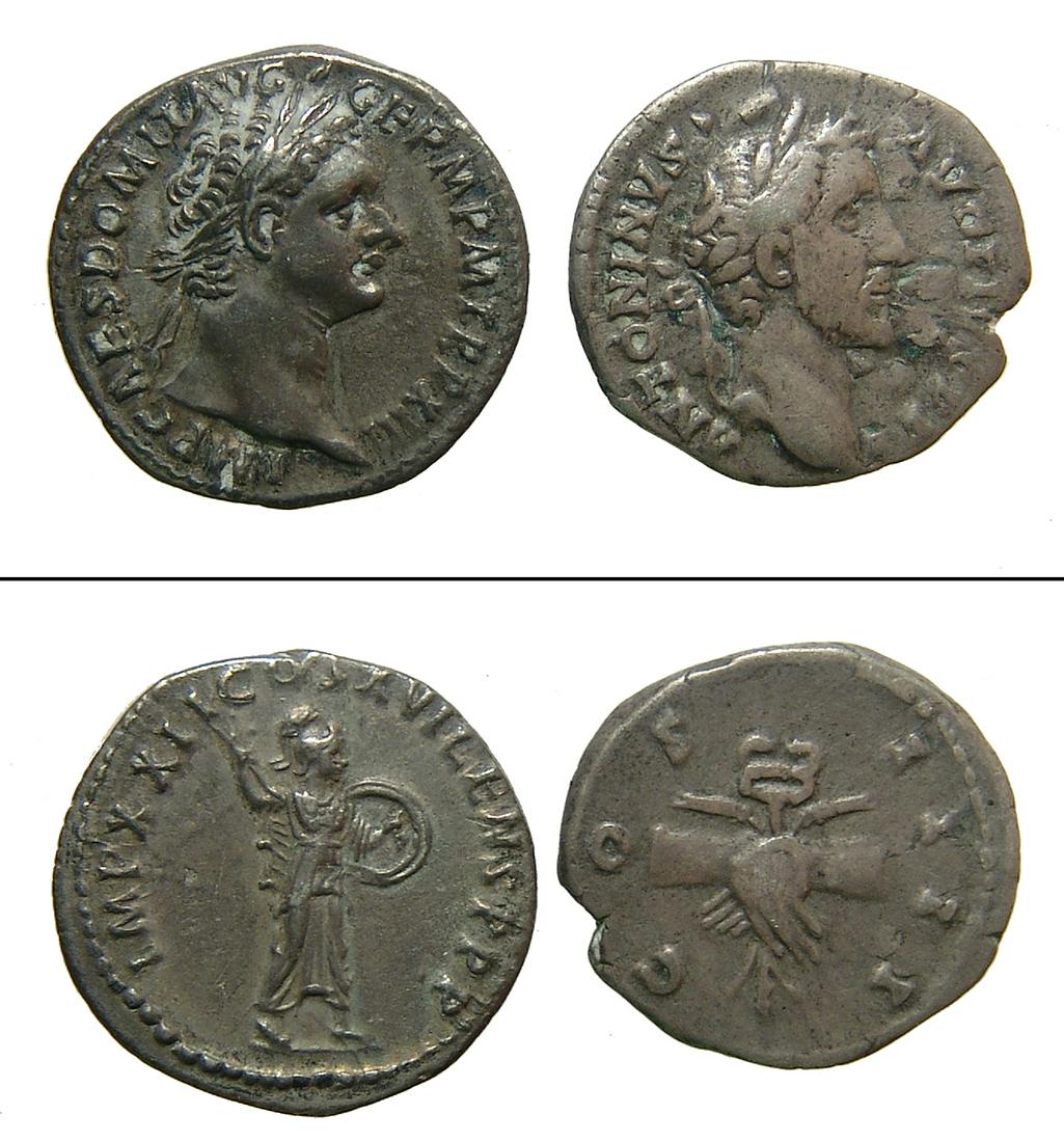 A pair of nice Roman silver coins (1 of 1)