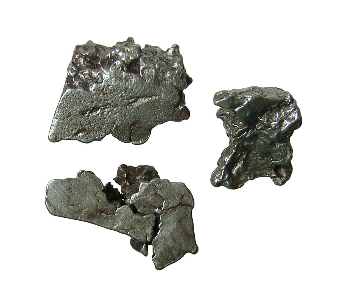 3 iron meteorite specimens, Campo del Cielo (1 of 2)