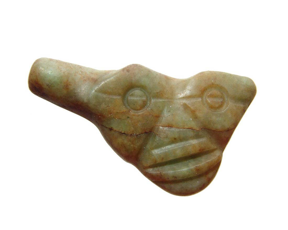 A lovely Mayan jade face (1 of 3)