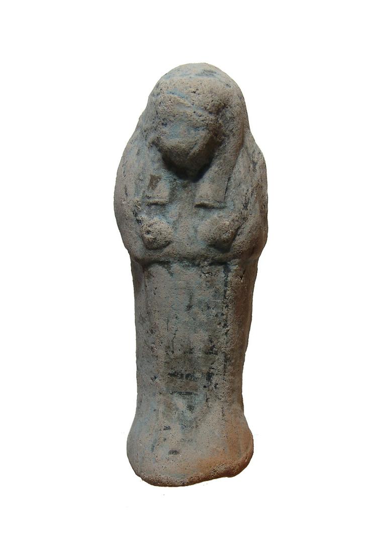 Interesting Egyptian glazed composition ushabti (1 of 3)