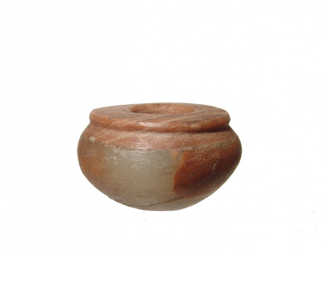 A lovely little Egyptian alabaster cosmetic vessel (1 of 4)