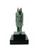 A large Egyptian faience amulet of Anubis