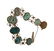 Beautiful antique gold bracelet with 7 Egyptian scarabs - 3