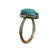 Egyptian faience scarab set in a lovely gold swivel - 2