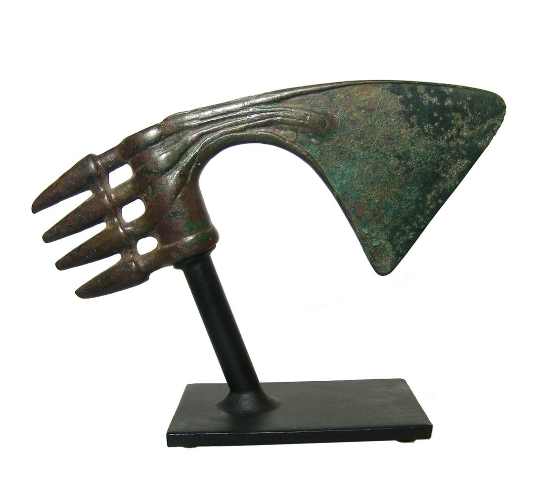 A wonderful Near Eastern bronze axe head (1 of 4)