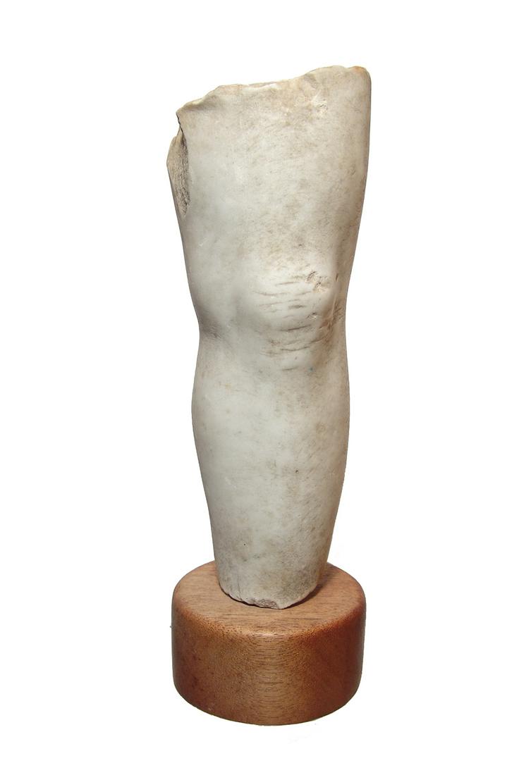 A Roman marble leg fragment from a statue (1 of 4)