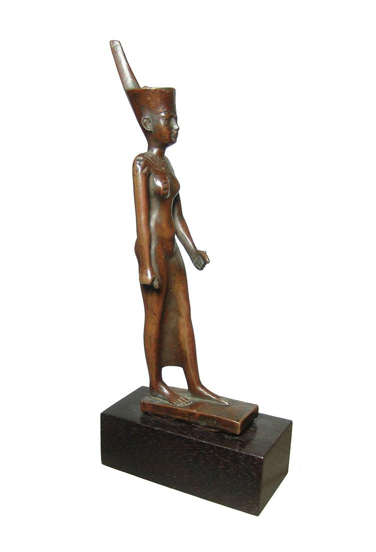 Egyptian-style replica bronze sculpture of Neith (1 of 5)