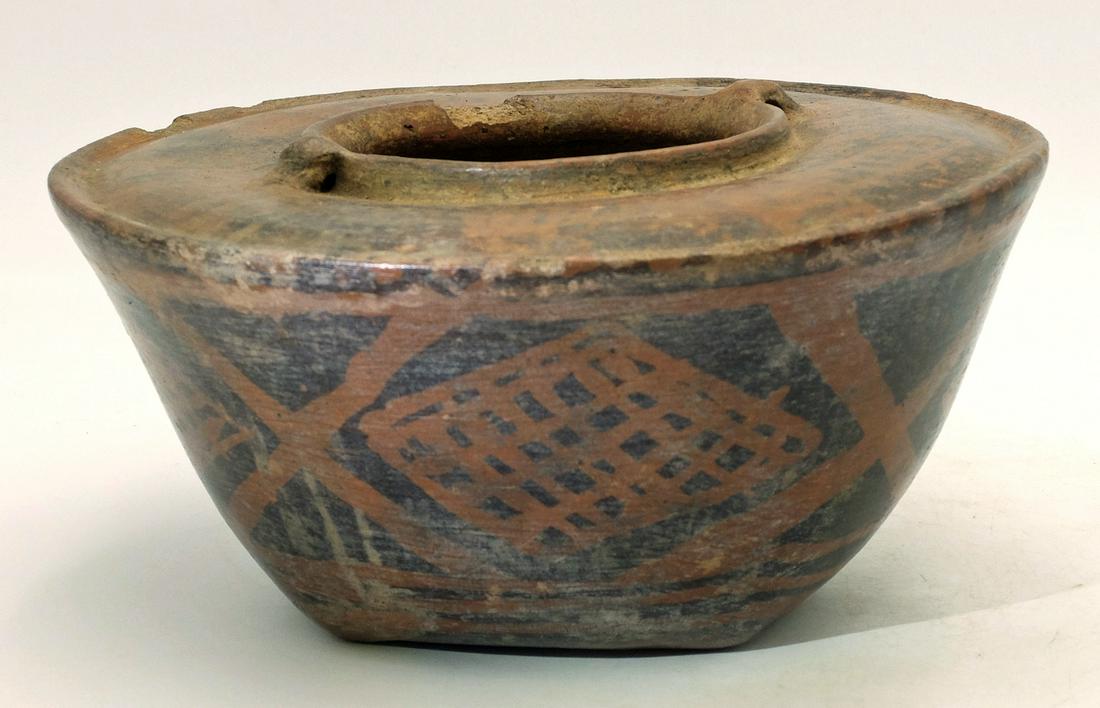 A large Narino vessel with black on red design (1 of 3)