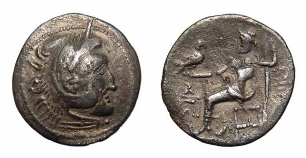 Celtic. Danube, AR Drachm. Philip III Type. VF: Celtic. Danube, c.2nd Century BC. AR Drachm imitating an issue of Philip III of Macedon. 3.63g. Head of Herakles rt., wearing lion's skin. / Zeus seated lt., holding an eagle and sceptre, monogram bef