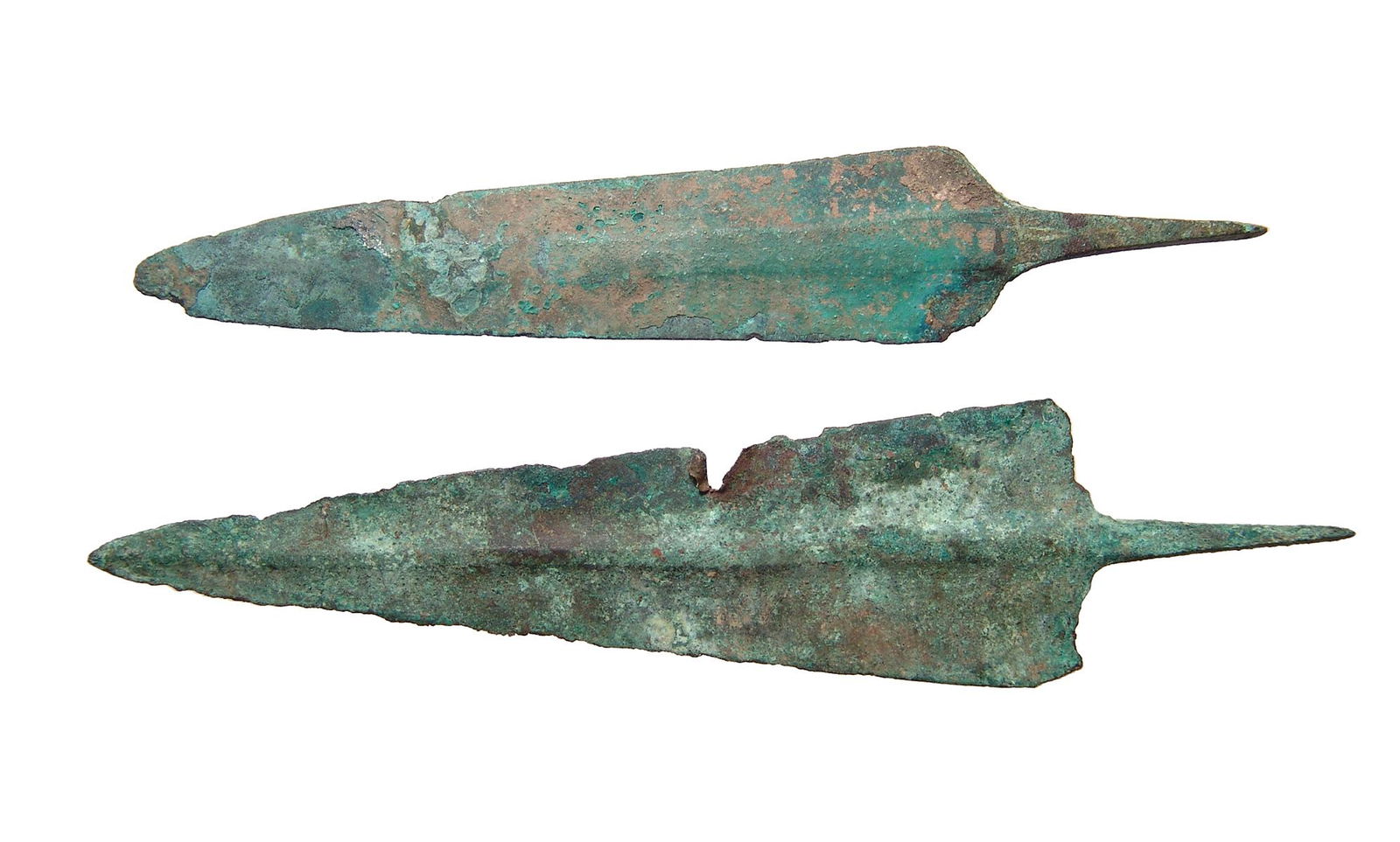 Near Eastern bronze spear point and dagger blade (1 of 2)