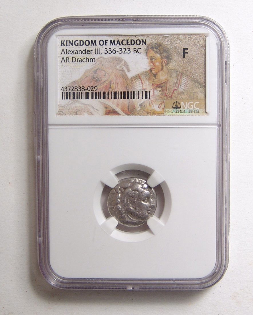 A silver coin of Alexander III, The Great (1 of 3)