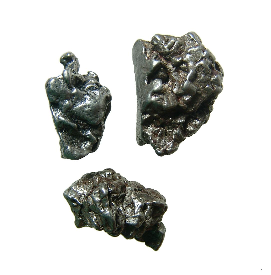 Lot of 3 iron meteorite specimens, Campo del Cielo (1 of 2)