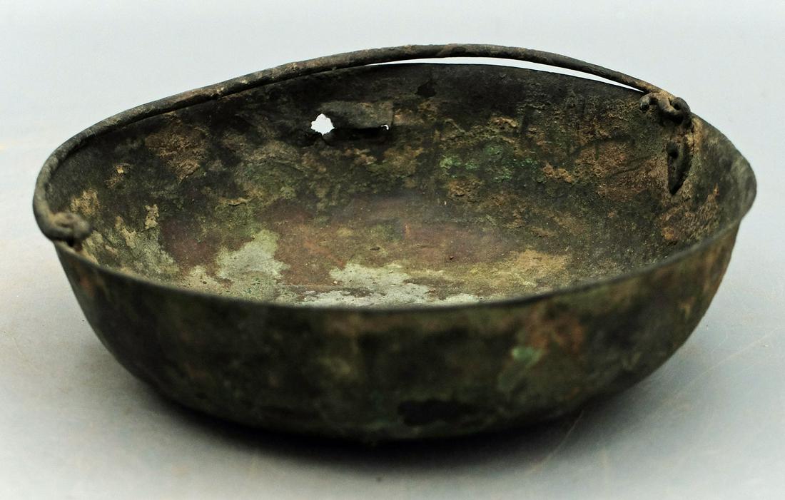 A fine Etruscan bronze pan (1 of 2)