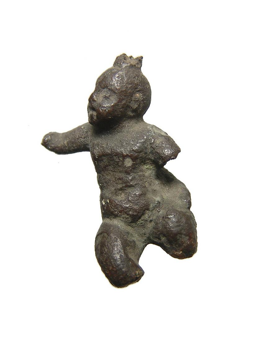 A cute Roman miniature bronze figure of a child (1 of 2)