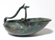 A beautiful Roman bronze serving vessel