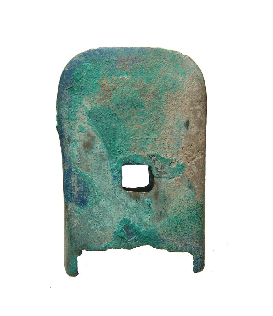 A nice Chinese bronze adze blade, Shang-Zhou (1 of 4)