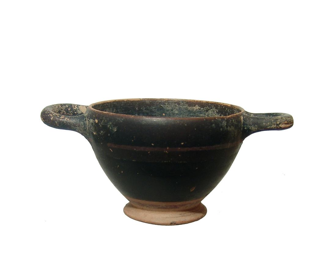 A cute little Greek black ware kylix (1 of 5)