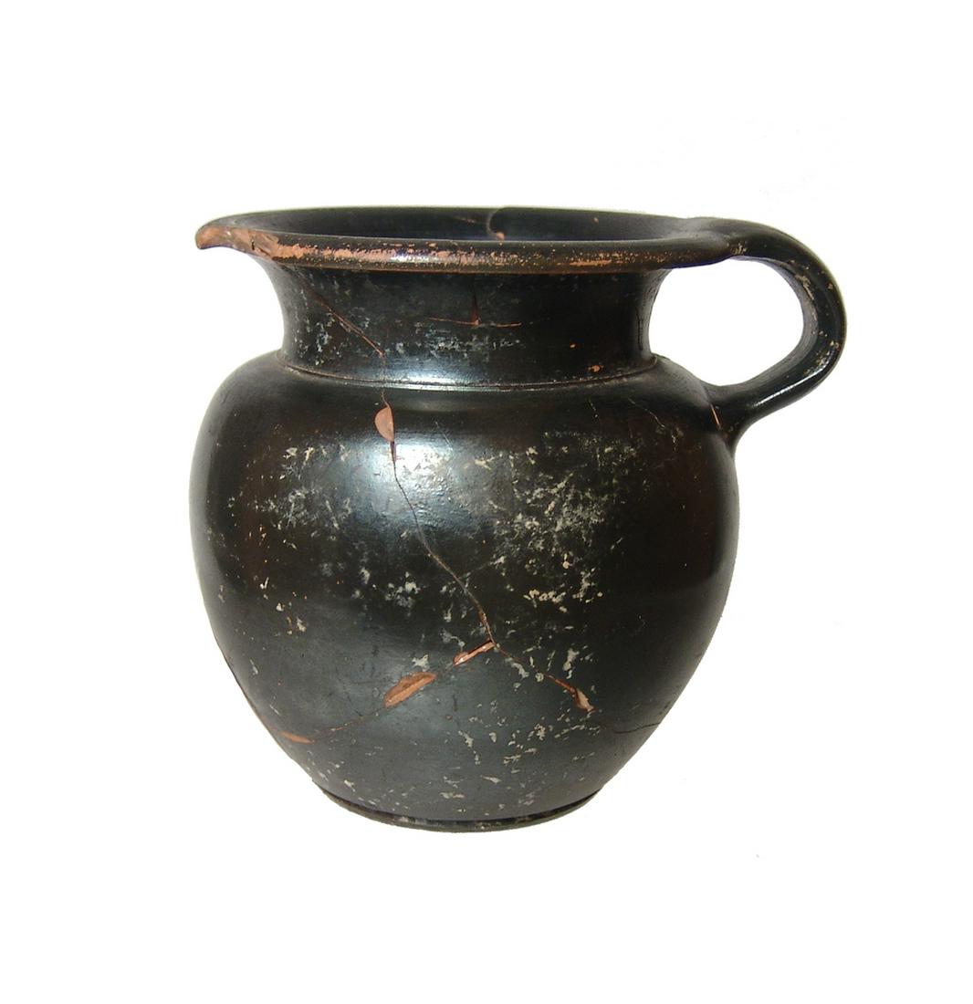 A Greek, black-glazed glazed olpe (1 of 3)