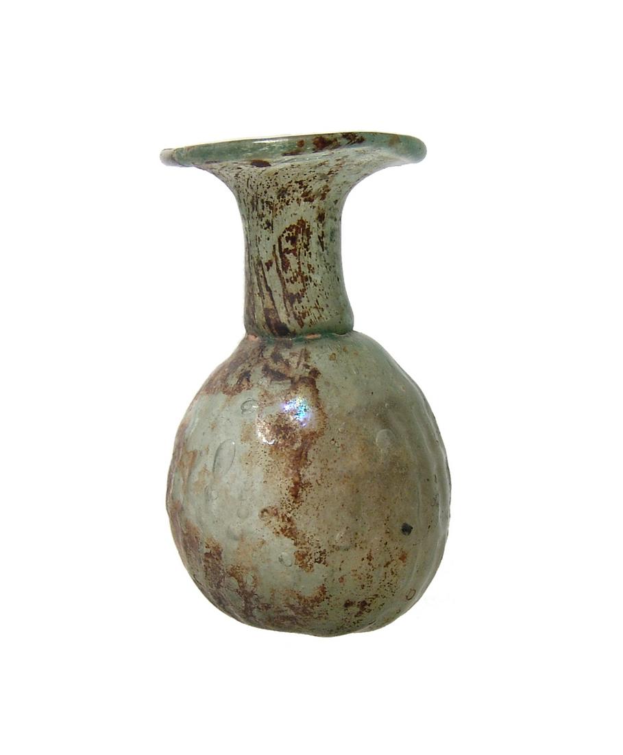A Roman blue-green sprinkler bottle (1 of 5)