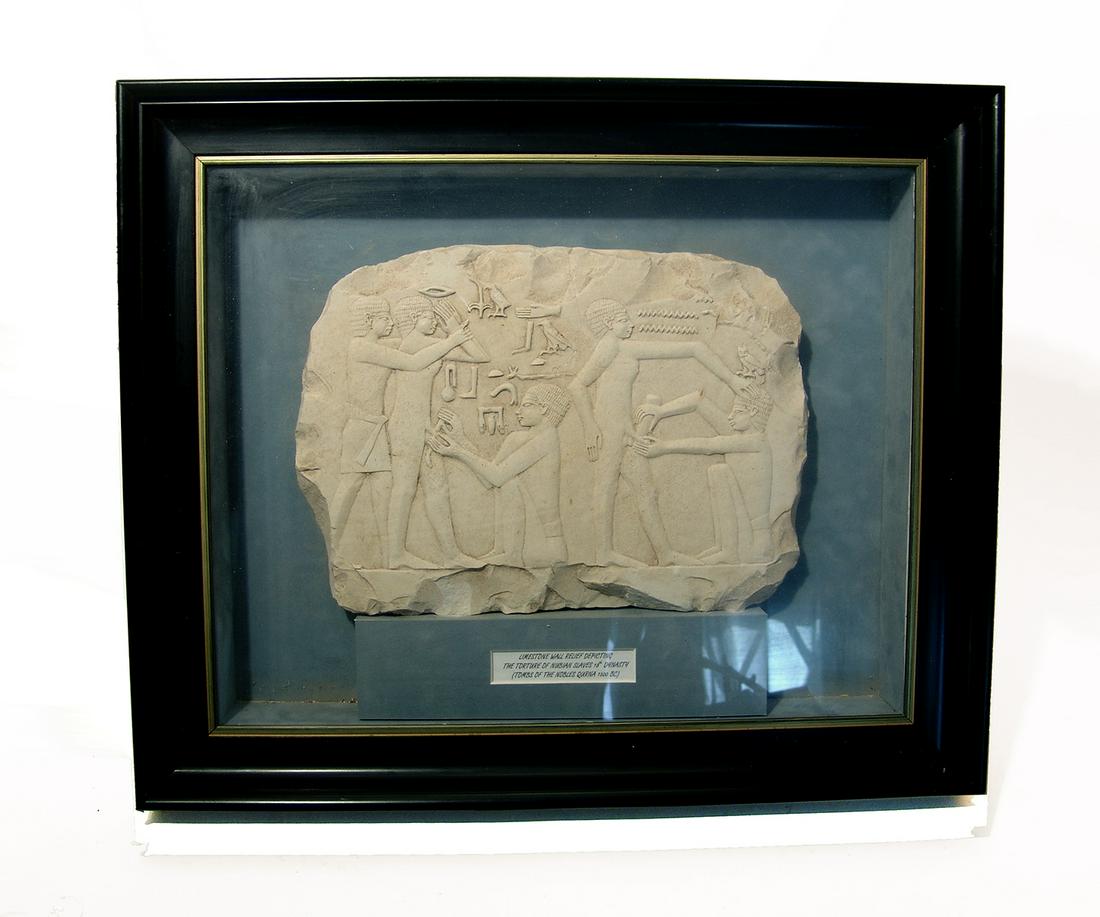 Limestone replica relief from the Mastaba of (1 of 2)